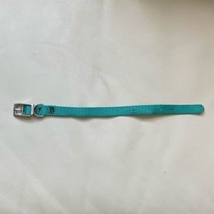 Small Dog Collar; Teal; approx. 10”